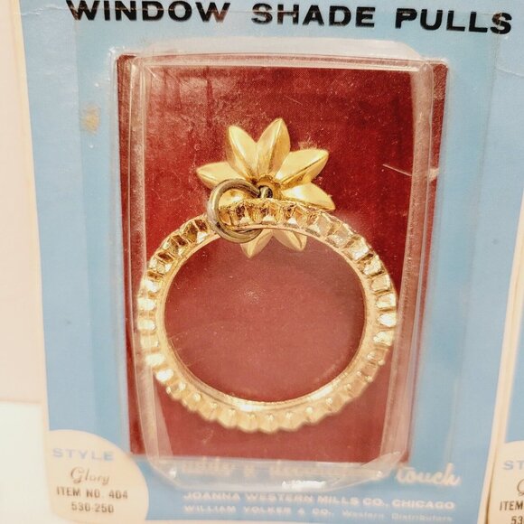 2 Jewel Beauty Glory Style Joanna Tarnish Resistant Window Shade Pulls Blinging - Picture 2 of 4